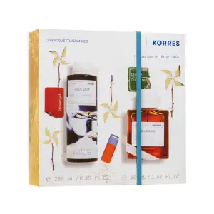 Korres Σετ Blue Sage Eau De Toilette + Αφρολουτρο
