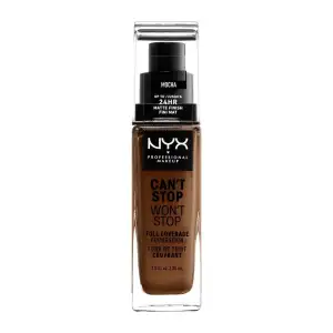 Nyx Professional Makeup Can&Apos T Stop Won&Apos Full Coverage Foundation 30Ml Mocha