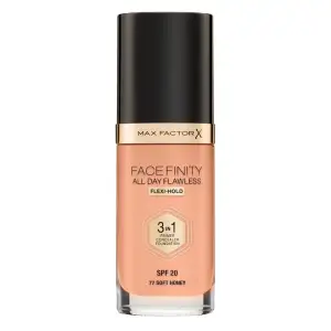 Max Factor Facefinity All Day Flawless 3In1 Foundation 30Ml 77 Soft Honey